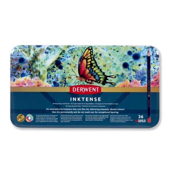 DERWENT Inktense 2301842 36 ks akvarelové pastelky