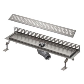 SANELA - Nerezové žlaby Sprchový žlab ke stěně, délka 75 cm, matná nerez SLKN 06EX