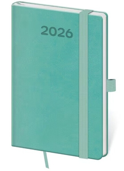 Diář 2026 týdenní kapesní Print Pop - světle zelená