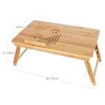 Odkládací stolek 75x35x29cm, bambus, AKF-E1002 NAT
