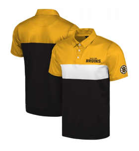 FOCO Pánské Tričko Boston Bruins Colorblock Polyester Polo Velikost: