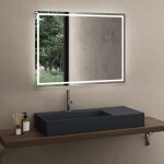 REA - Umyvadlo Archi 75 CM Grey MATT na desku - konglomerát REA-U4303