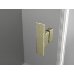 MEXEN/S - Mist T sprchový kout dveře křídlové 90 x 90, transparent, zlato kartáčovaná 8A4T-090-090-55-00