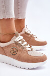 Dámská sportovní obuv na platformě Béžove Aisha 37