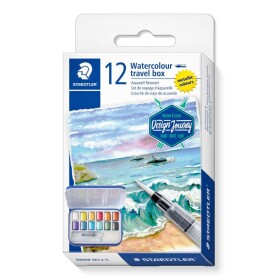 Staedtler Design Journey 888 sada 12 metalických akvarelů s vodním