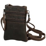 Menší kožená crossbody GW Roseline, tmavě hnědá
