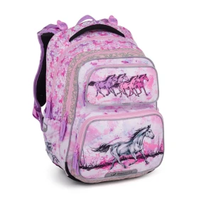 Bagmaster DOPI 24 A školní batoh – koně Růžová 23 l 230310