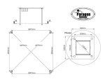 Paragon Outdoor Florida hliníková pergola 350x350x235 cm světle hnědá