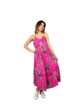 HOSH Dámské letní šaty Kylee Velikost: UNI, Barva: Křiklavě růžová