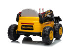 Mamido Dětský elektrický nakladač CAR-26A žlutý | 4x4 | RC 2.4Ghz | EKO kůže | 12V10Ah