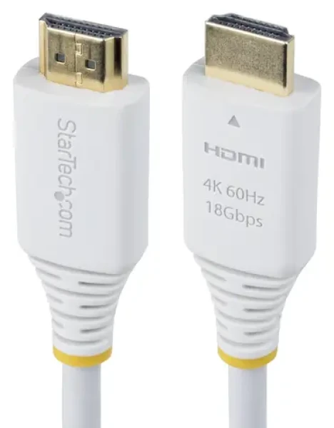 StarTech HDMI kabel bílá / 3 m / 4K 60Hz / HDR10 (HDMI2-CABLE-4K60-10W)