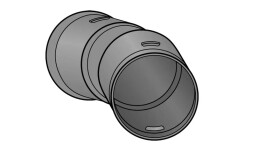 MIDAS Strabusil Koleno 100 - 45° oblouk