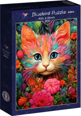 BLUEBIRD Puzzle Kotě a květ