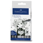 Popisovač Faber-Castell Pitt Artist Pen Manga 8 kusů, Manga Basic