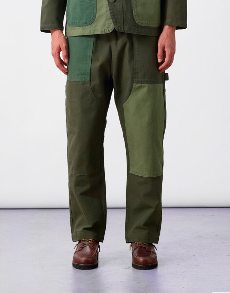 Service Works Patchwork Utility Chef Pants Green L