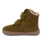 Chlapecké zimní barefoot boty ZERU TEX FURRY Olive, Froddo, G2110149-4, zelená - 21