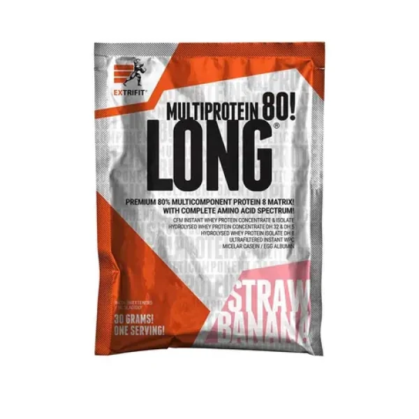 Extrifit Long 80 Multiprotein 30 g strawberry banana (06952)