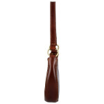 Luxusní dámská kožená kabelka na rameno Delami Vera Pelle Venny, hnědá