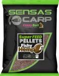 Sensas Super Feed Fishy Hemp / Pelety / 650 g / 2 mm (18872)