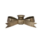 Strömshaga Kovový svícen Tove Bow Antique Brass, měděná barva, kov