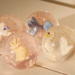 Konges Sløjd Třpytivý hopík Glitter Pet – set 2 ks lemon/tiger, multi barva