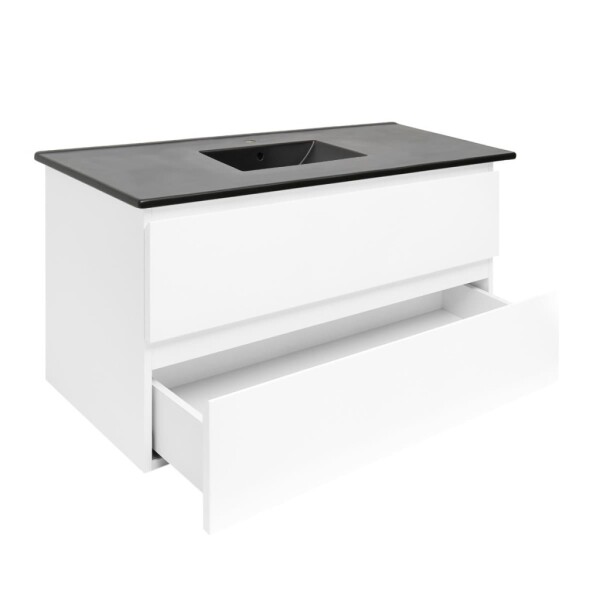 Koupelnová skříňka s umyvadlem SAT B-Way 99x50x45 cm bílá lesk BWAY2100WU4B BWAY2100WU4B