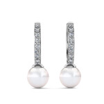 Royal Fashion stříbrné pozlacené náušnice Swarovski DES0722-WG