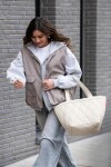 Nákupní taška přes rameno Reisenthel Shopper M Puffer stone