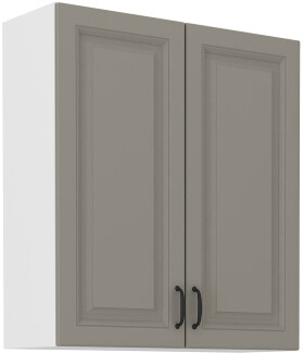 Horní skříňka Stilo 80 G-90 2F Barva korpusu: Bílá, Barva dvířek: Clay Grey