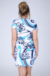 Dámské šaty pro květinovým vzorem Modrá model 15042448 EFECT