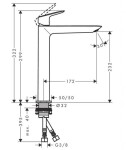 HANSGROHE - Logis Umyvadlová baterie Fine 240, EcoSmart, chrom 71258000