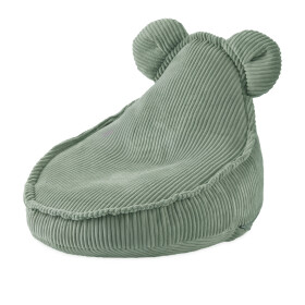PLUSH NEST PLUSH NEST Dětské křesílko Huggy Bear 68 × 45 cm, manšestr, zelené