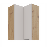 Horní rohová skříňka Solea 60x60 GN-90 2F (90°) Barva korpusu: Dub artisan, Barva dvířek: Kašmír
