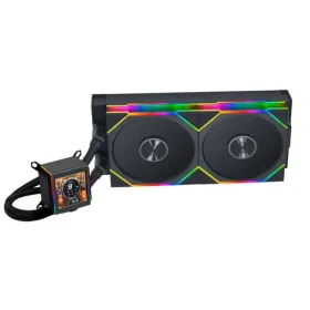 Lian Li GALAHAD II LCD 280 TL AIO černá / 2x 140 mm / ARGB podsvícení / 2300 RPM / 32 dB / Intel + AMD (G89.GA2ALCD28TLB.00)