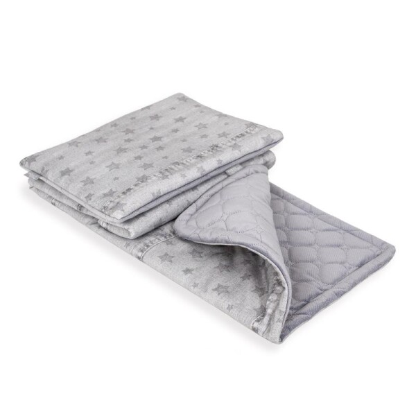 Ceba baby Dětská deka (75x100) + polštářek (30x45) Denim Style - Stars grey