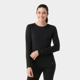 Dámské merino tričko s dlouhým rukávem SMARTWOOL Women's Classic All-Season Merino Base L, Black velikost: XS