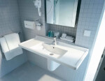 DURAVIT - Starck 3 Umyvadlo nábytkové 1050x485 mm, s 1 otvorem pro baterii, s WonderGliss, alpská bílá 03041000001