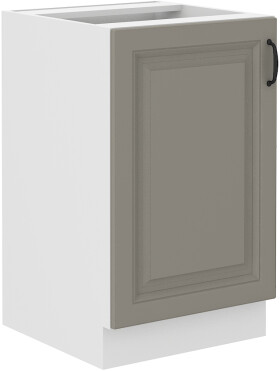 Spodní skříňka pod dřez Stilo 50 ZL 1F BB Barva korpusu: Bílá, Barva dvířek: Clay Grey