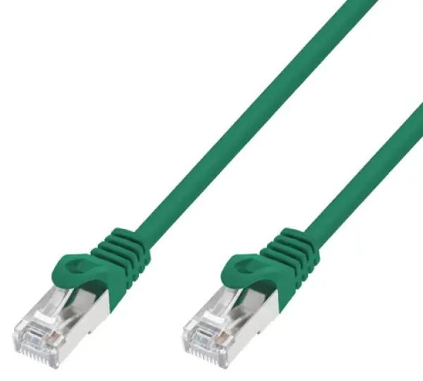Extralink CAT7 S/FTP 15m zelená / Patch kabel / stíněný / měděný (EX.38800)