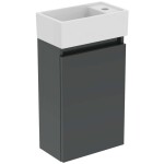 IDEAL STANDARD - Eurovit+ Skříňka s umývátkem, 55x35x20 cm, 1 dvířka, tmavě šedá R0569TI