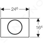 GEBERIT Ovládací tlačítko nerez 115.758.SN.5