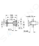 GROHE - Montážní tělesa Pákové podomítkové vestavbové těleso 23319000