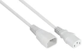 Kabelmeister Prodlužovací napájecí kabel C14-C13 bílá / Prodlužovací napájecí kabel / 3 m / 10 A (SK1430-W030)