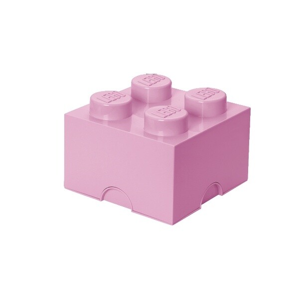 LEGO úložný box světle růžová