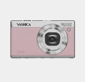 YASHICA Tank růžová / Digitální fotoaparát / 12 Mpx / 4K video / výklopný displej 3" / USB-C (YAS-DGCMTK-PN)