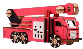 Woodcraft Dřevěné 3D puzzle Hasičský vůz