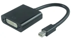 MicroConnect Adapter Mini DisplayPort 1.2a (M) - DVI (F) černá / Full HD (1920x1080) @ 60Hz (MDPDVI3B)