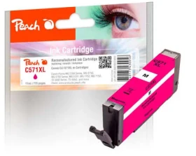 Peach Canon Inkoustová náplň CLI-571XLM, 11ml, kompatibilní - magenta