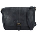 Stylová dámská koženková crossbody kabelka Arjona, tmavě modrá