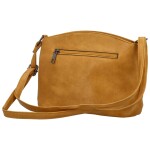 Stylová dámská koženková crossbody kabelka Giada, žlutá
